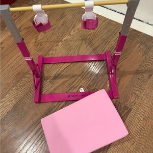 American Girl Gymnastics bar and wedge Mat